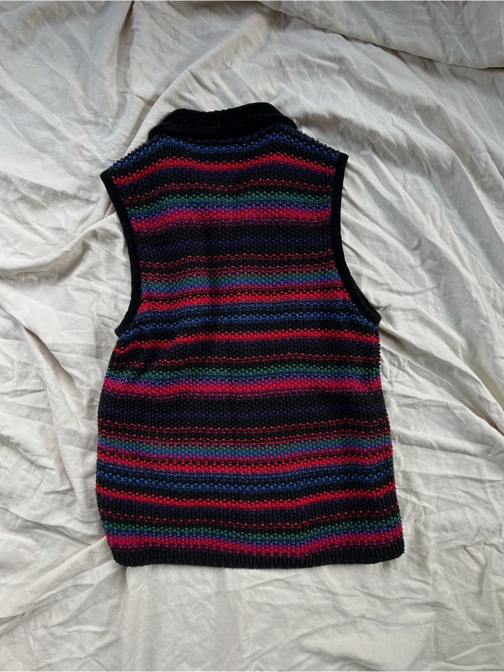 Vintage 90’s Chunky Soft Knit Zipper Up Vest